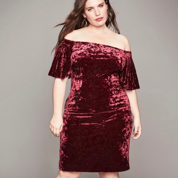 eliza j off the shoulder velvet dress